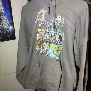 Gray Graphic Hoodie for Men or Women